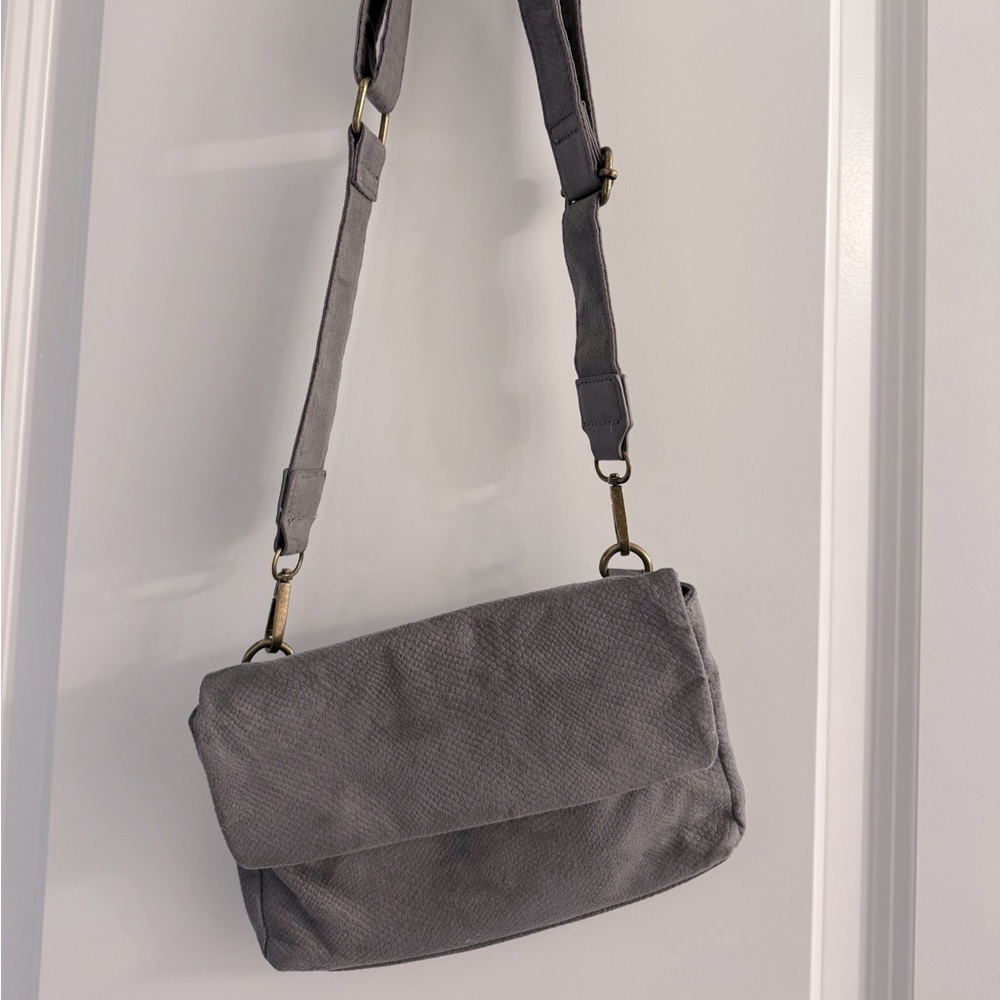 Anthropologie Gray Crossbody Bag